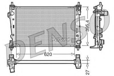 Радиатор охлаждения DENSO DRM01007