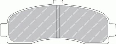 Комплект тормозных колодок, дисковый тормоз FERODO FDB859