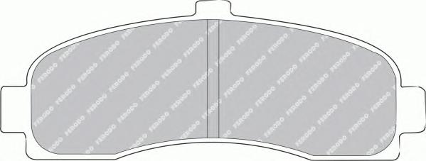 Комплект тормозных колодок, дисковый тормоз FERODO