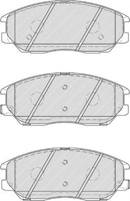 Комплект тормозных колодок, дисковый тормоз FERODO