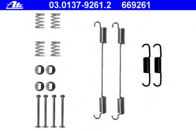 Комплектующие, тормозная колодка ATE 03.0137-9261.2