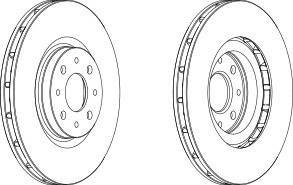 Тормозной диск FERODO DDF1122