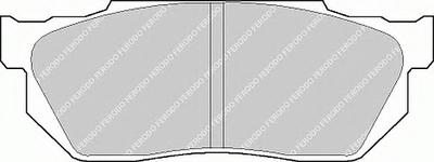 Комплект тормозных колодок, дисковый тормоз FERODO FDB300