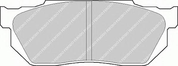 Комплект тормозных колодок, дисковый тормоз FERODO