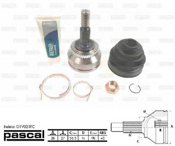 ШРУС PASCAL G1V021PC