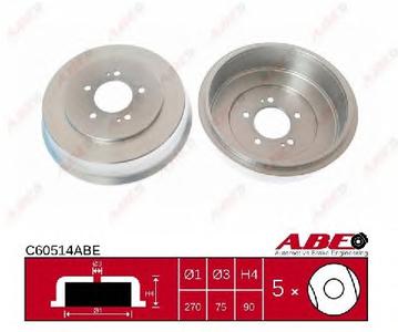 Тормозной барабан ABE C60514ABE