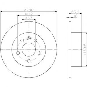 Тормозной диск TEXTAR 98200 0745 0 1