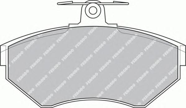 Комплект тормозных колодок, дисковый тормоз FERODO