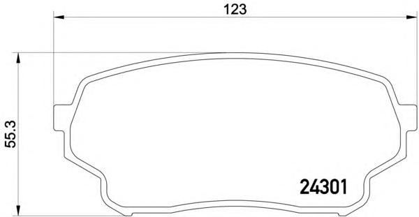 Комплект тормозных колодок, дисковый тормоз TEXTAR