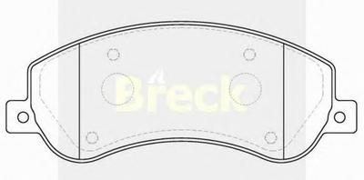 Комплект тормозных колодок, дисковый тормоз BRECK 24484 00 703 10