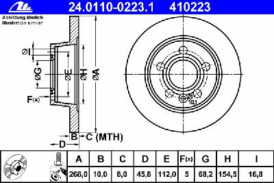 Тормозной диск ATE 24.0110-0223.1