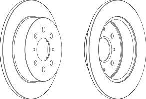 Тормозной диск FERODO DDF1466