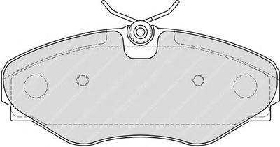 Комплект тормозных колодок, дисковый тормоз FERODO FDB4176