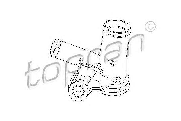 Фланец охлаждающей жидкости TOPRAN