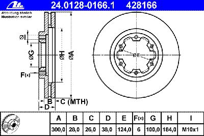 Тормозной диск ATE 24.0128-0166.1