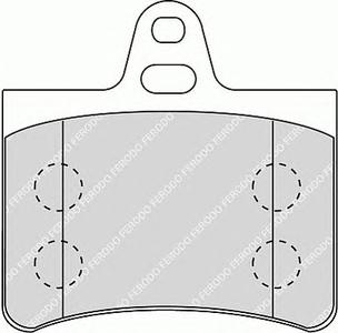 Комплект тормозных колодок, дисковый тормоз FERODO FDB1413