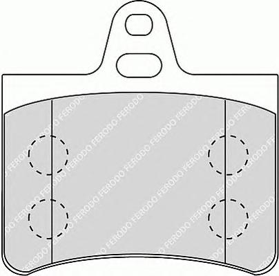 Комплект тормозных колодок, дисковый тормоз FERODO