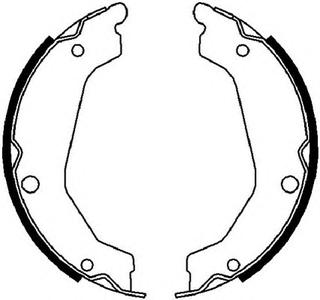 Комплект тормозных колодок, стояночная тормозная система FERODO FSB4020