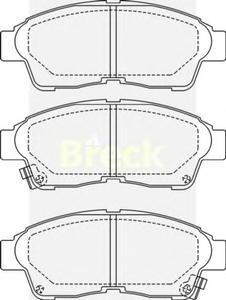 Комплект тормозных колодок, дисковый тормоз BRECK 21601 00 701 10