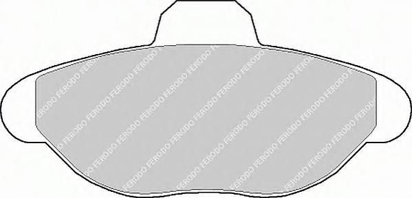 Комплект тормозных колодок, дисковый тормоз FERODO