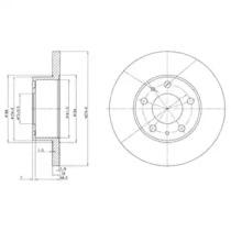 Тормозной диск DELPHI BG2845