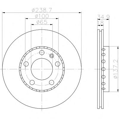 Тормозной диск TEXTAR