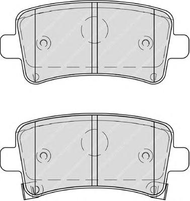 Комплект тормозных колодок, дисковый тормоз FERODO