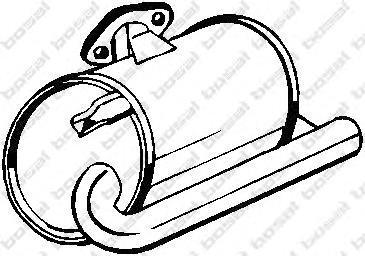 Глушитель выхлопных газов конечный BOSAL