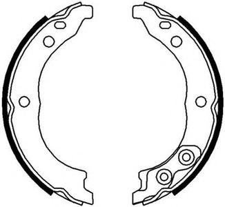 Комплект тормозных колодок, стояночная тормозная система FERODO FSB680