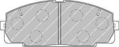 Комплект тормозных колодок, дисковый тормоз FERODO FVR1884