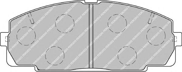 Комплект тормозных колодок, дисковый тормоз FERODO