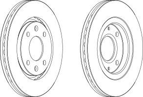 Тормозной диск FERODO DDF870