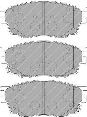 Комплект тормозных колодок, дисковый тормоз FERODO