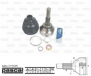 ШРУС PASCAL G1Y012PC