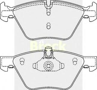 Комплект тормозных колодок, дисковый тормоз BRECK 23794 00 701 00