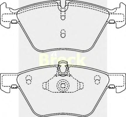 Комплект тормозных колодок, дисковый тормоз BRECK