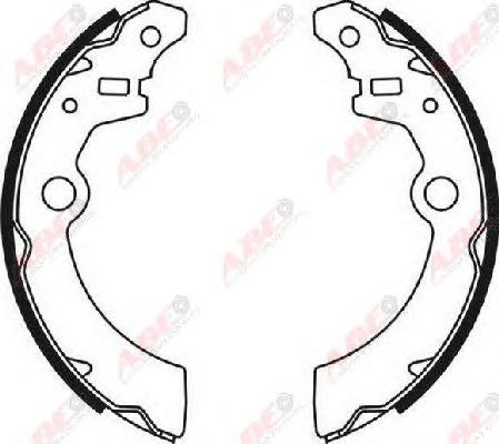 Комплект тормозных колодок ABE