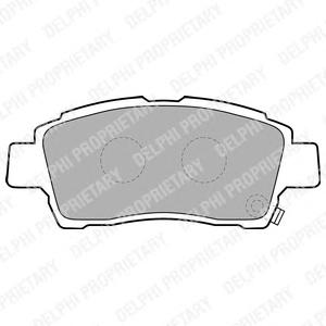 Комплект тормозных колодок, дисковый тормоз DELPHI