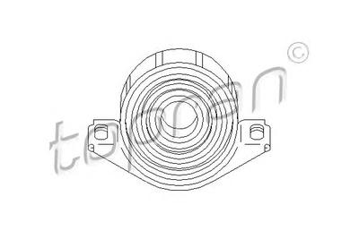 Подвеска, карданный вал TOPRAN 400 083