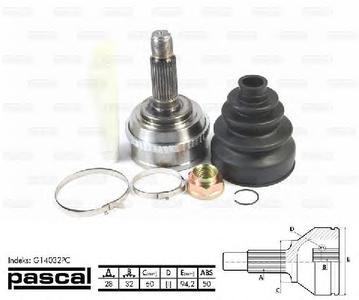 ШРУС PASCAL G14032PC