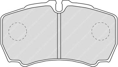 Комплект тормозных колодок, дисковый тормоз FERODO FVR1405