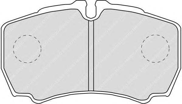 Комплект тормозных колодок, дисковый тормоз FERODO