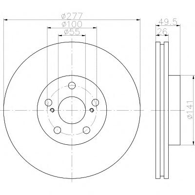 Тормозной диск TEXTAR