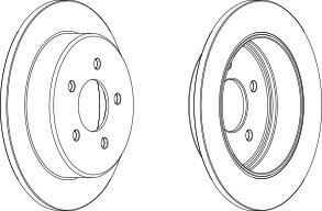 Тормозной диск FERODO DDF1378