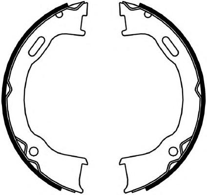 Комплект тормозных колодок, стояночная тормозная система FERODO