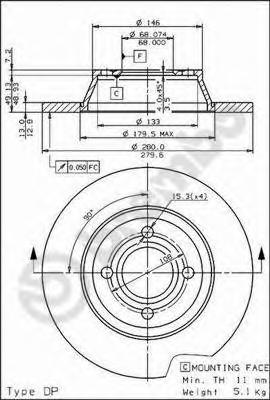 Тормозной диск BREMBO