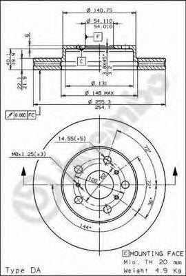 Тормозной диск BREMBO