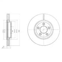 Тормозной диск DELPHI BG3704