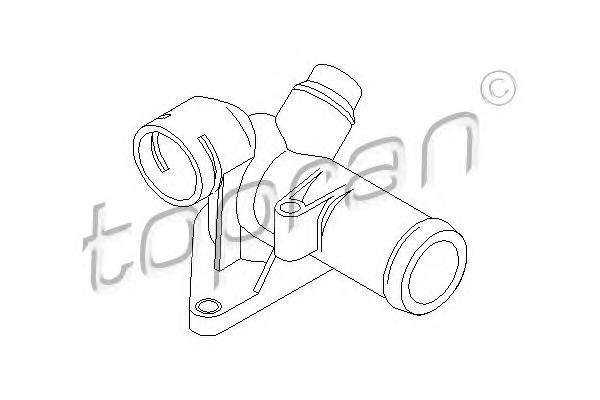 Фланец охлаждающей жидкости TOPRAN
