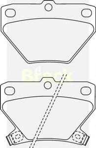 Комплект тормозных колодок, дисковый тормоз BRECK 23521 00 704 10